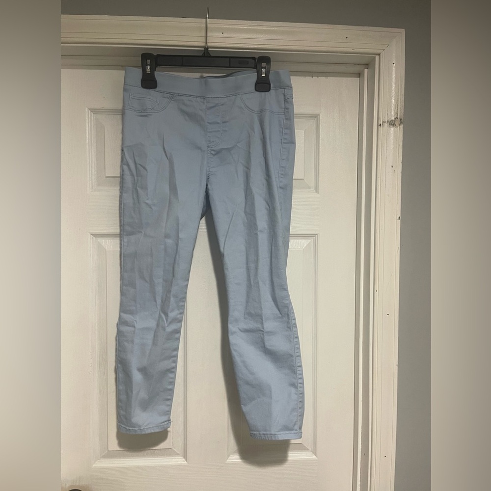Sky Blue Women's Cropped Pants